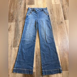 American eagle wide leg bell bottom “sailor” style jeans